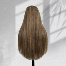 Load image into Gallery viewer, Ghair New Luxury Raw Hair 5x5 HD Balayage Wigs Straight 250% Density Color #2/8/24