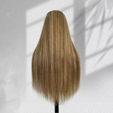 Load image into Gallery viewer, Ghair New Luxury Raw Hair 5x5 HD Balayage Wigs Straight 250% Density Color #8/70/8