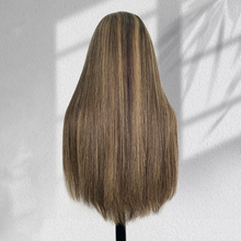 Load image into Gallery viewer, Ghair New Luxury Raw Hair 5x5 HD Balayage Wigs Straight 250% Density Color #2/8/2