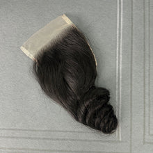 Load image into Gallery viewer, Ghair 4x4 Transparent Lace Closure Single Loose Wave Virgin Raw Hair N1B#