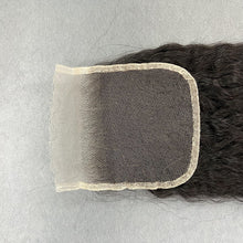 Load image into Gallery viewer, Ghair 4x4 HD Lace Closure Kinky Straight Virgin Raw Hair N1B#