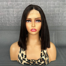 Load image into Gallery viewer, Ghair 2x6 Transparent Lace Closure BOB Wigs Straight 200% Density Virgin Human Hair Wig
