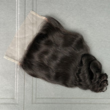 Load image into Gallery viewer, Ghair 6x6 Transparent Lace Closure Single Loose Wave Virgin Raw Hair N1B#