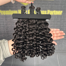 Load image into Gallery viewer, Ghair 100% Virgin Hair Bulk Italian Curly Hair N1B#