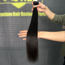 Load image into Gallery viewer, Ghair 100% Raw Hair Bundles Straight Hair N1B#