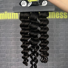 Load image into Gallery viewer, Ghair 100% Raw Hair Bundles Loose Deep Wave Hair N1B#