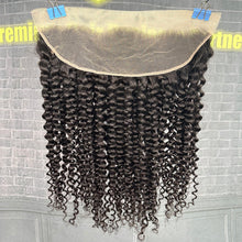 Load image into Gallery viewer, Ghair 13x4 Transparent Lace Frontal Deep Curly Virgin Hair N1B#