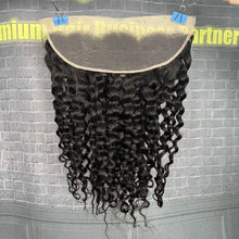 Load image into Gallery viewer, Ghair 13x4 Transparent Lace Frontal Italian Curly Virgin Raw Hair N1B#