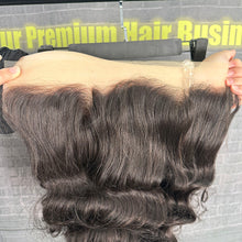 Load image into Gallery viewer, Ghair 13x4 Transparent Lace Frontal Single Loose Wave Virgin Raw Hair N1B#