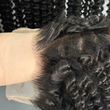 Load image into Gallery viewer, Ghair 13x4 Transparent Lace Frontal Kinky Curly Virgin Raw Hair N1B#