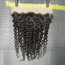 Load image into Gallery viewer, Ghair 13x6 Transparent Lace Frontal Italian Curly Virgin Raw Hair N1B#