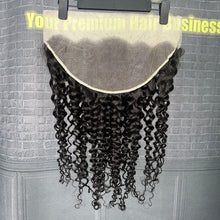 Load image into Gallery viewer, Ghair 13x6 Transparent Lace Frontal Italian Curly Virgin Raw Hair N1B#
