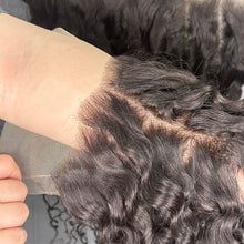 Load image into Gallery viewer, Ghair 13x6 Transparent Lace Frontal Italian Curly Virgin Raw Hair N1B#