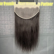 Load image into Gallery viewer, Ghair 13x6 Transparent Lace Frontal Straight Virgin Raw Hair N1B#