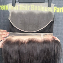 Load image into Gallery viewer, Ghair 13x6 Transparent Lace Frontal Straight Virgin Raw Hair N1B#