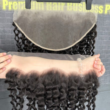 Load image into Gallery viewer, Ghair 13x6 Transparent Lace Frontal Deep Wave Virgin Raw Hair N1B#