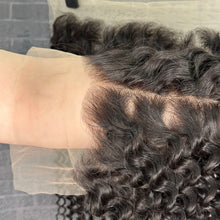 Load image into Gallery viewer, Ghair 13x6 Transparent Lace Frontal Deep Wave Virgin Raw Hair N1B#
