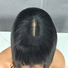 Load image into Gallery viewer, Ghair 1x2 Transparent Lace Bang BOB Wigs Straight 200% High Density Virgin Human Hair Wig