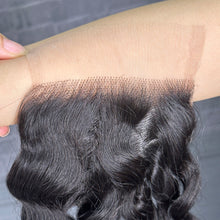 Load image into Gallery viewer, Ghair 4x4 Transparent Lace Closure Italian Curly Virgin Raw Hair N1B#