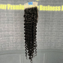 Load image into Gallery viewer, Ghair 4x4 Transparent Lace Closure Deep Wave Virgin Raw Hair N1B#