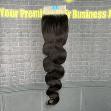 Load image into Gallery viewer, Ghair 4x4 Transparent Lace Closure Body Wave Virgin Raw Hair N1B#