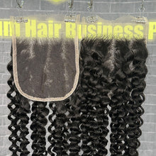 Load image into Gallery viewer, Ghair 5x5 HD Lace Closure Deep Curly Virgin Raw Hair N1B#