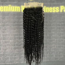 Load image into Gallery viewer, Ghair 5x5 HD Lace Closure Kinky Curly Virgin Raw Hair N1B#