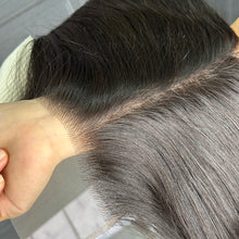 Load image into Gallery viewer, Ghair 6x6 Transparent Lace Closure Straight Virgin Raw Hair N1B#