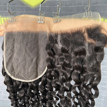 Load image into Gallery viewer, Ghair 6x6 Transparent Lace Closure Italian Curly Virgin Raw Hair N1B#