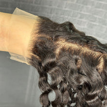 Load image into Gallery viewer, Ghair 6x6 Transparent Lace Closure Italian Curly Virgin Raw Hair N1B#