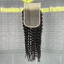 Load image into Gallery viewer, Ghair 6x6 Transparent Lace Closure Deep Wave Virgin Raw Hair N1B#