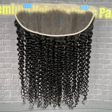 Load image into Gallery viewer, Ghair 13x4 HD Lace Frontal Deep Curly Virgin Raw Hair N1B#