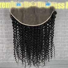 Load image into Gallery viewer, Ghair 13x6 HD Lace Frontal Kinky Curly Virgin Raw Hair N1B#