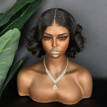 Load image into Gallery viewer, Ghair 2*6 HD Double Drawn Lace Loose Wave Wigs #1B Natural Black Human Hair Wigs for Party & Date Night