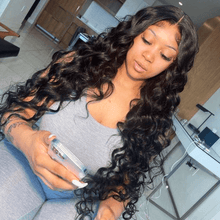 Load image into Gallery viewer, Ghair 5x5 HD Lace Frontal Wigs 180% Density 100% Peruvian Virgin Human Hair Wig