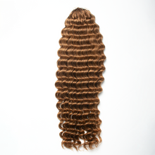 Load image into Gallery viewer, Ghair Deep Wave Crochet Hair Extensions #30 Medium Auburn Virgin Hair for Daily & Party Use