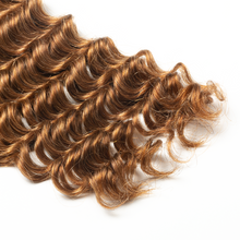 Load image into Gallery viewer, Ghair Deep Wave Crochet Hair Extensions #30 Medium Auburn Virgin Hair for Daily & Party Use