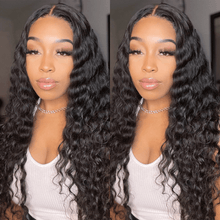 Load image into Gallery viewer, Ghair 5*5 HD Lace Closure Wigs Invisible Lace Frontal Wavy Curly Hair For Blackwomen