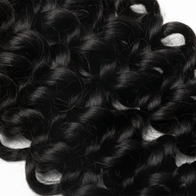 Load image into Gallery viewer, Ghair Italian Curly Crochet Hair Extensions N1B# Natural Black Virgin Hair for Daily & Party Use