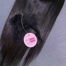 Load image into Gallery viewer, Ghair 8*12CM Straight Silk Base Hair Topper N1B# Natural Black 100% Virgin Human Hair for Thinning Hair & Daily Wear