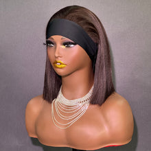 Load image into Gallery viewer, Ghair New Glueless Head Band Bob Wig #33 Reddish Brown Natural Looking Easy Wear Daily Sport Use