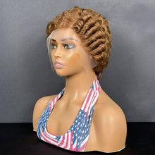 Load image into Gallery viewer, Ghair Pre Made 13x4 Transparent Lace Pixie Cut Wigs #4 Dark Brown Human Hair Wigs Ready to Wear for Everyday & Special Occasions