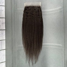 Load image into Gallery viewer, Ghair 7x7 HD Lace Closure Kinky Straight Virgin Raw Hair N1B#