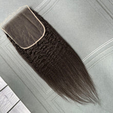 Load image into Gallery viewer, Ghair 7x7 HD Lace Closure Kinky Straight Virgin Raw Hair N1B#