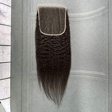Load image into Gallery viewer, Ghair 7x7 HD Lace Closure Kinky Straight Virgin Raw Hair N1B#