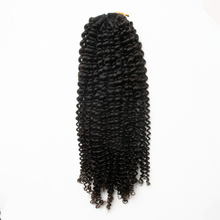 Load image into Gallery viewer, Ghair Kinky Curly Crochet Hair Extensions N1B# Natural Black Virgin Hair for Daily & Party Use