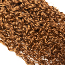 Load image into Gallery viewer, Ghair Pixie Curly Crochet Hair Extensions 30# Light Reddish Brown Virgin Hair for Daily & Party Use