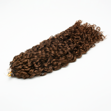 Load image into Gallery viewer, Ghair Pixie Curly Crochet Hair Extensions 4# Medium Brown Virgin Hair for Daily & Party Use