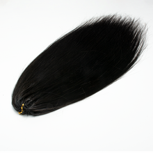 Load image into Gallery viewer, Ghair Straight Crochet Hair Extensions N1B# Natural Black Virgin Hair for Daily & Party Use