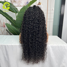 Load image into Gallery viewer, Ghair Italian Curly 13x4 Transparent Lace Frontal Wigs 100% Peruvian Virgirn Human Hair 180% Density